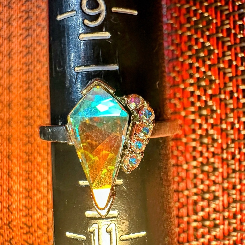Fragrant Jewels Iridescent Silver Ring